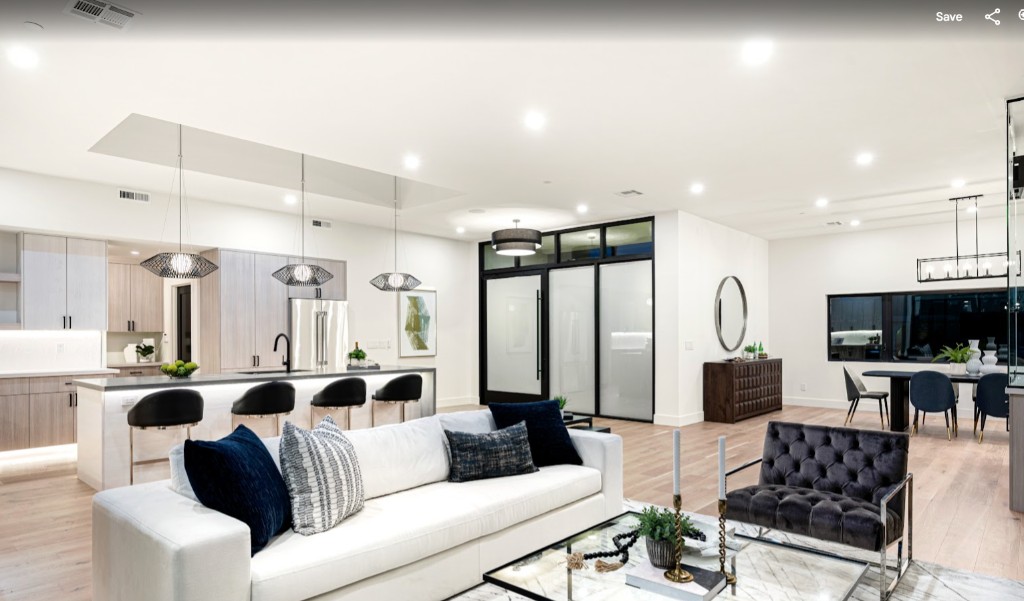 Via Del Futuro — modern open living and kitchen VR tour preview