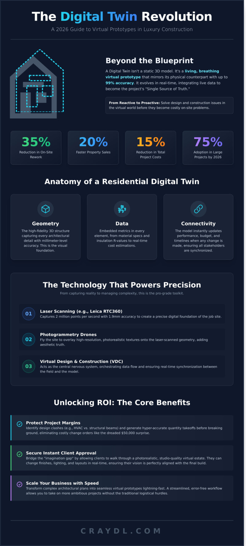 Digital Twin Meaning: The 2026 Guide to Virtual Prototypes in Construction - Infographic
